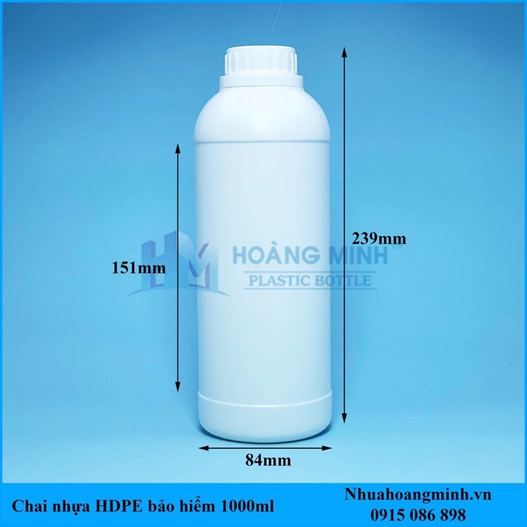 Chai nhựa HDPE 1 lít