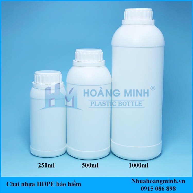 Chai nhựa HDPE đựng hóa chất