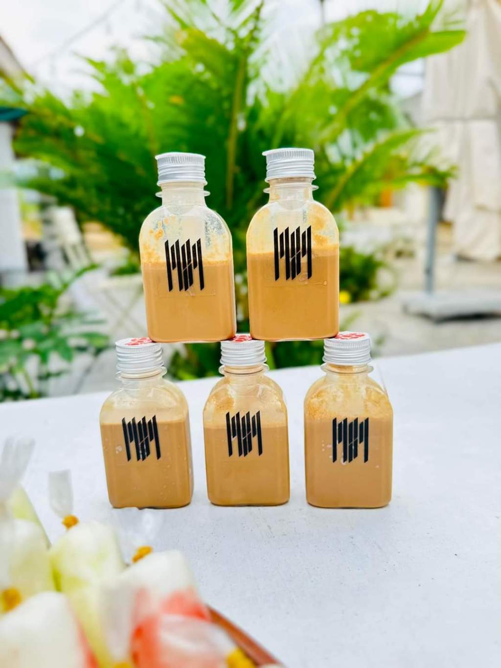 chai dẹt 120ml đựng cafe