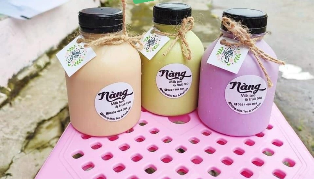 chai tròn 380ml đựng trà sữa